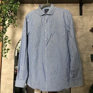 Eagle Shirtmakers Slim-Fit Heritage Dress Shirt | Blue-White Stripe | Sharp